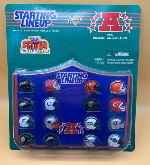 1999 AFC Mini Helmet Collection Starting Lineup Factory Sealed - Vintage Rare