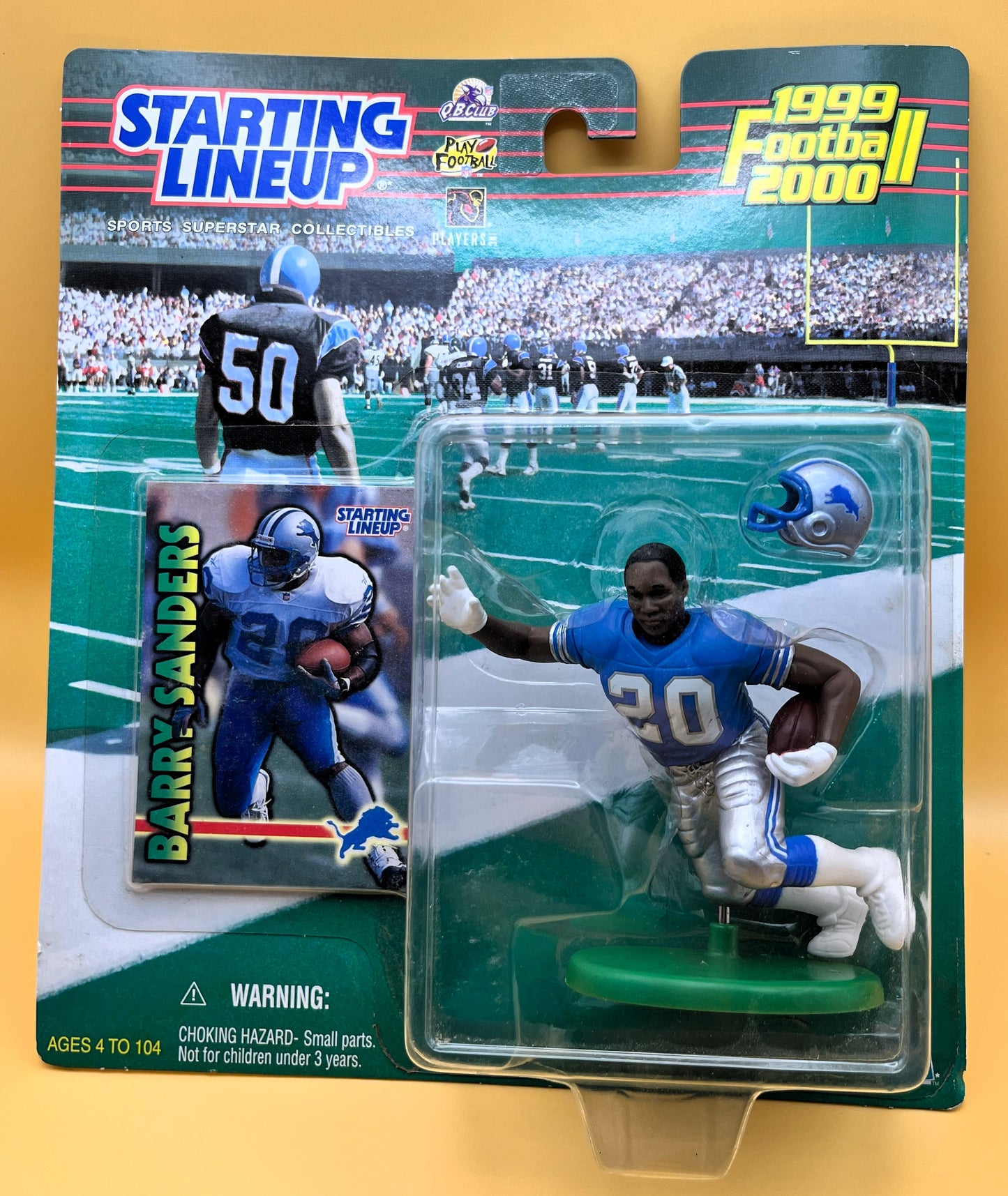 1999 Barry Sanders Starting Lineup with Card Factory Sealed - Vintage