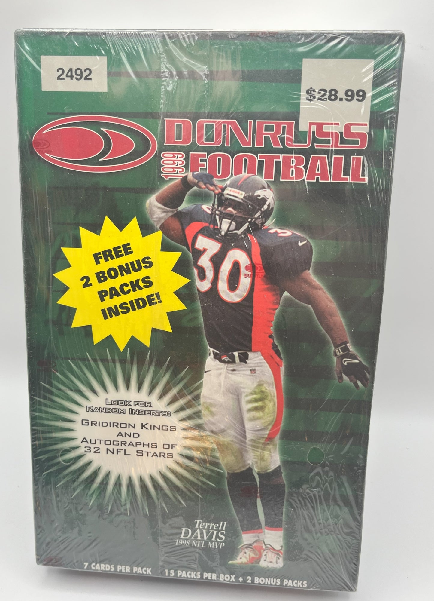 1999 Donruss Football Factory Sealed Box