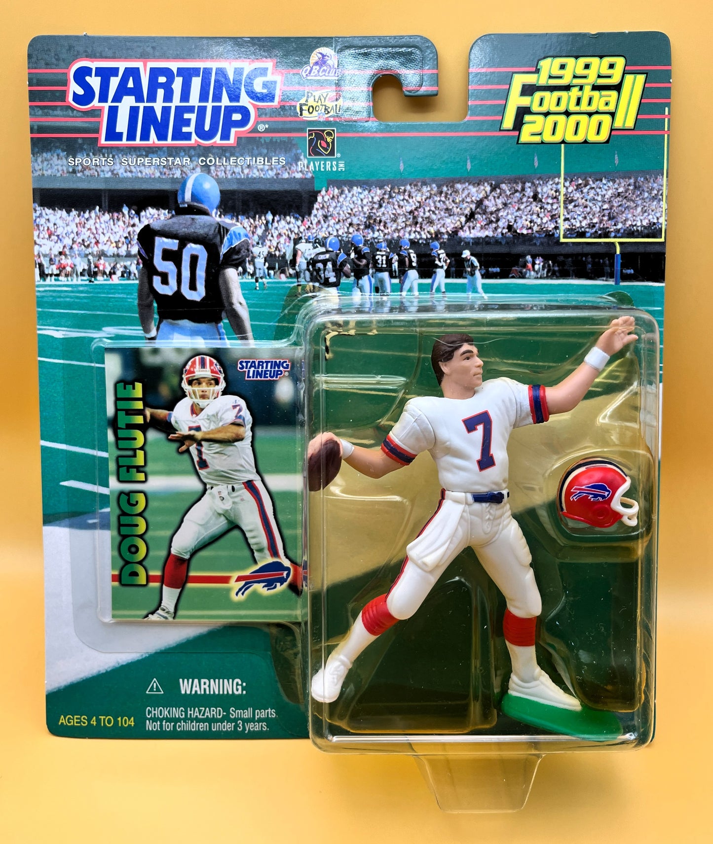1999 Doug Flutie Starting Lineup with Card Factory Sealed - Vintage
