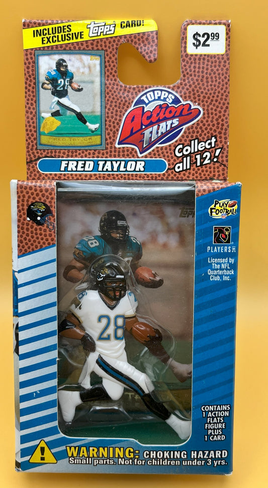 1999 Topps Fred Taylor Action Flats-Rare  White Jersey