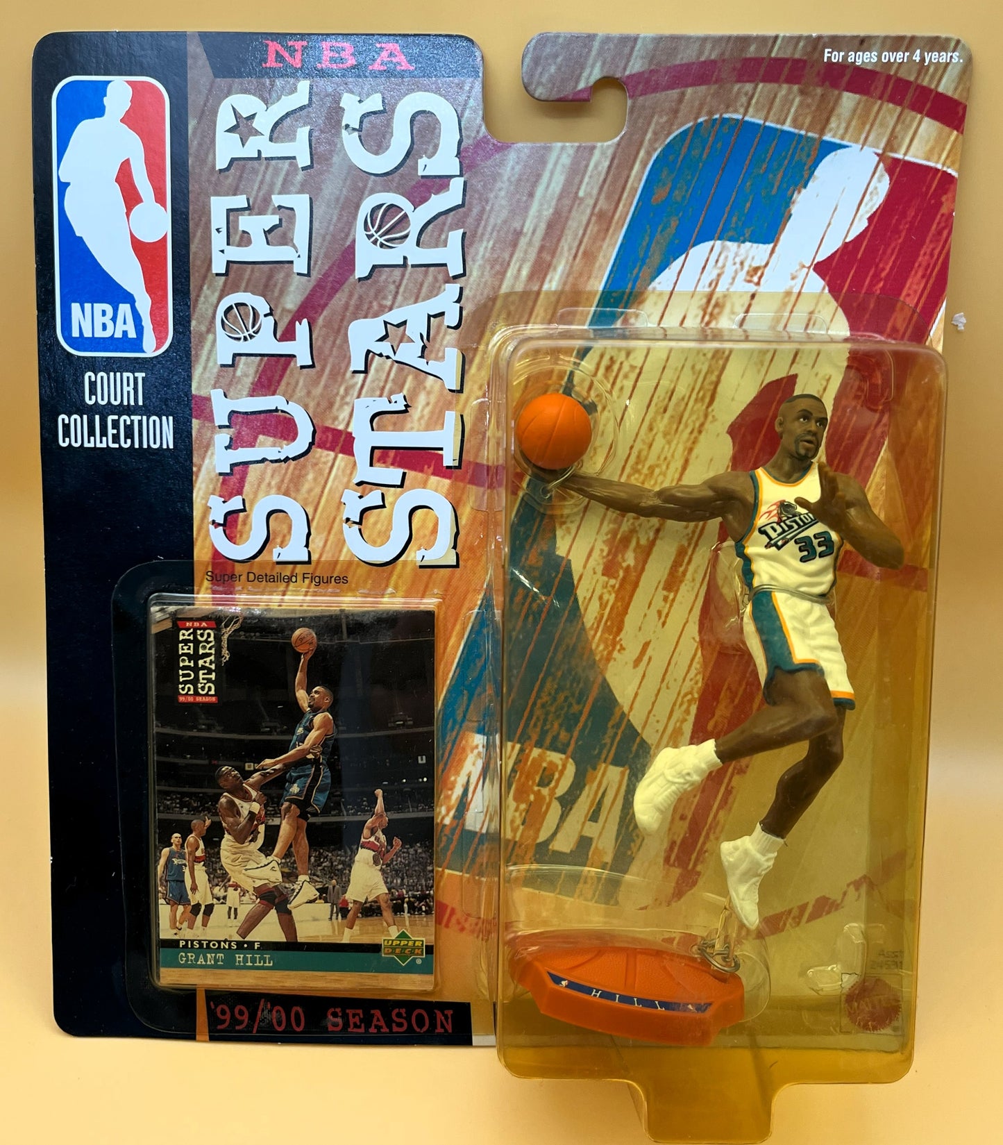 1999-00 Grant Hill Mattel NBA Super Star C.C. Starting Lineup w/ Card Factory Sealed