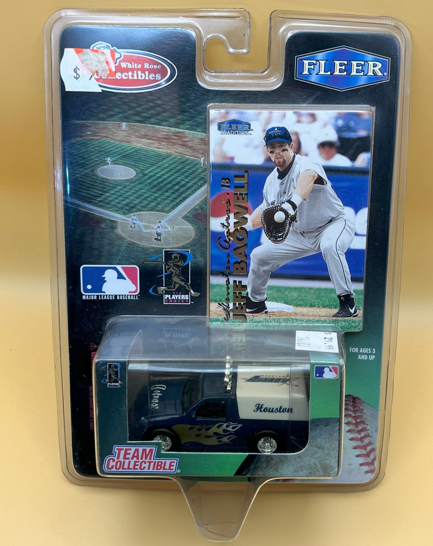 1999 Jeff Bagwell Fleer Matchbox Car with Card -RARE