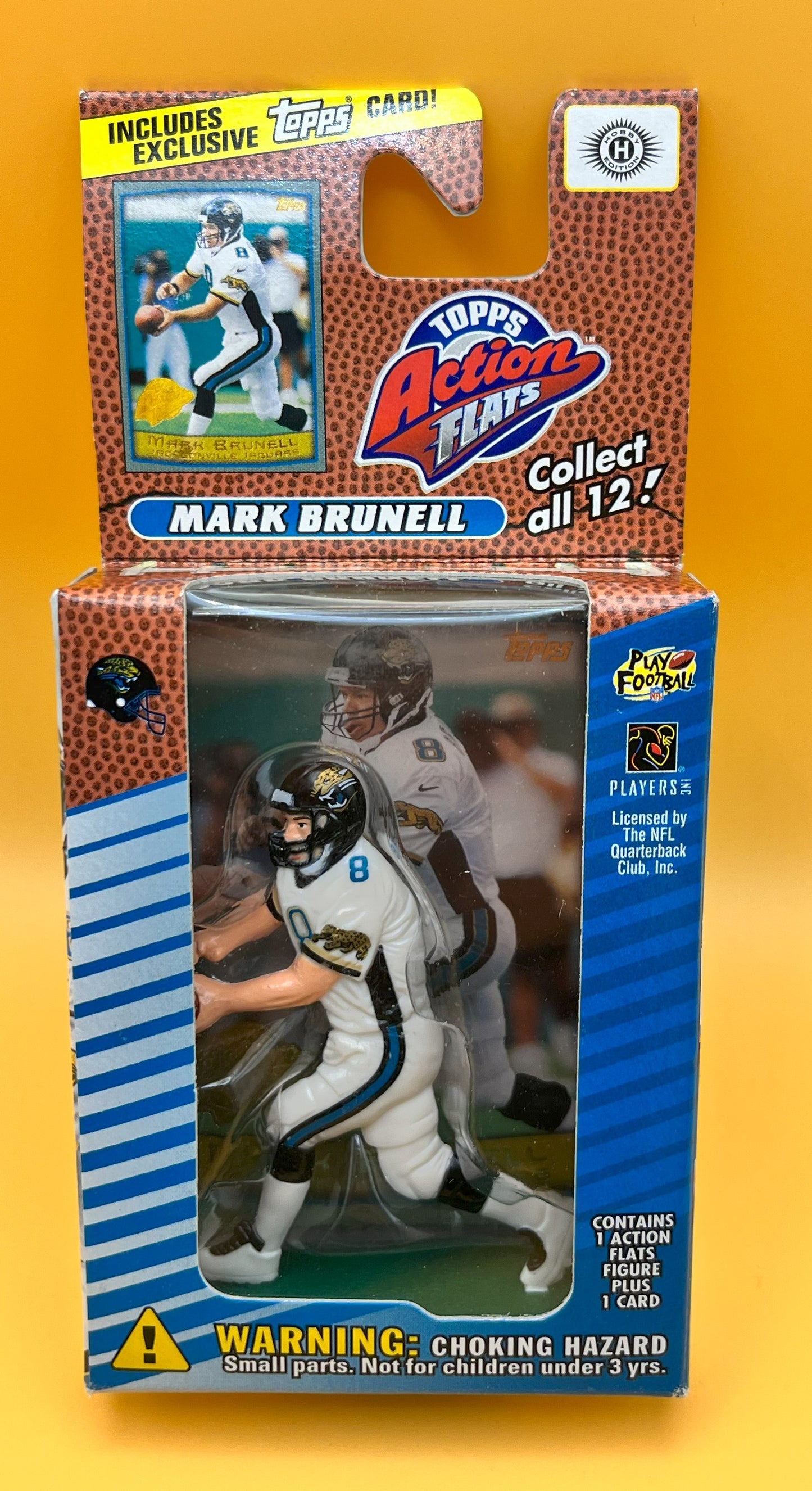 1999 Topps Mark Brunell Action Flats- Rare  White Jersey