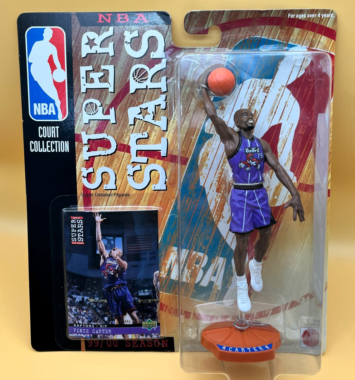 1999-00 Vince Cater Mattel NBA Super Star C.C. Starting Lineup w/ Card Factory Sealed
