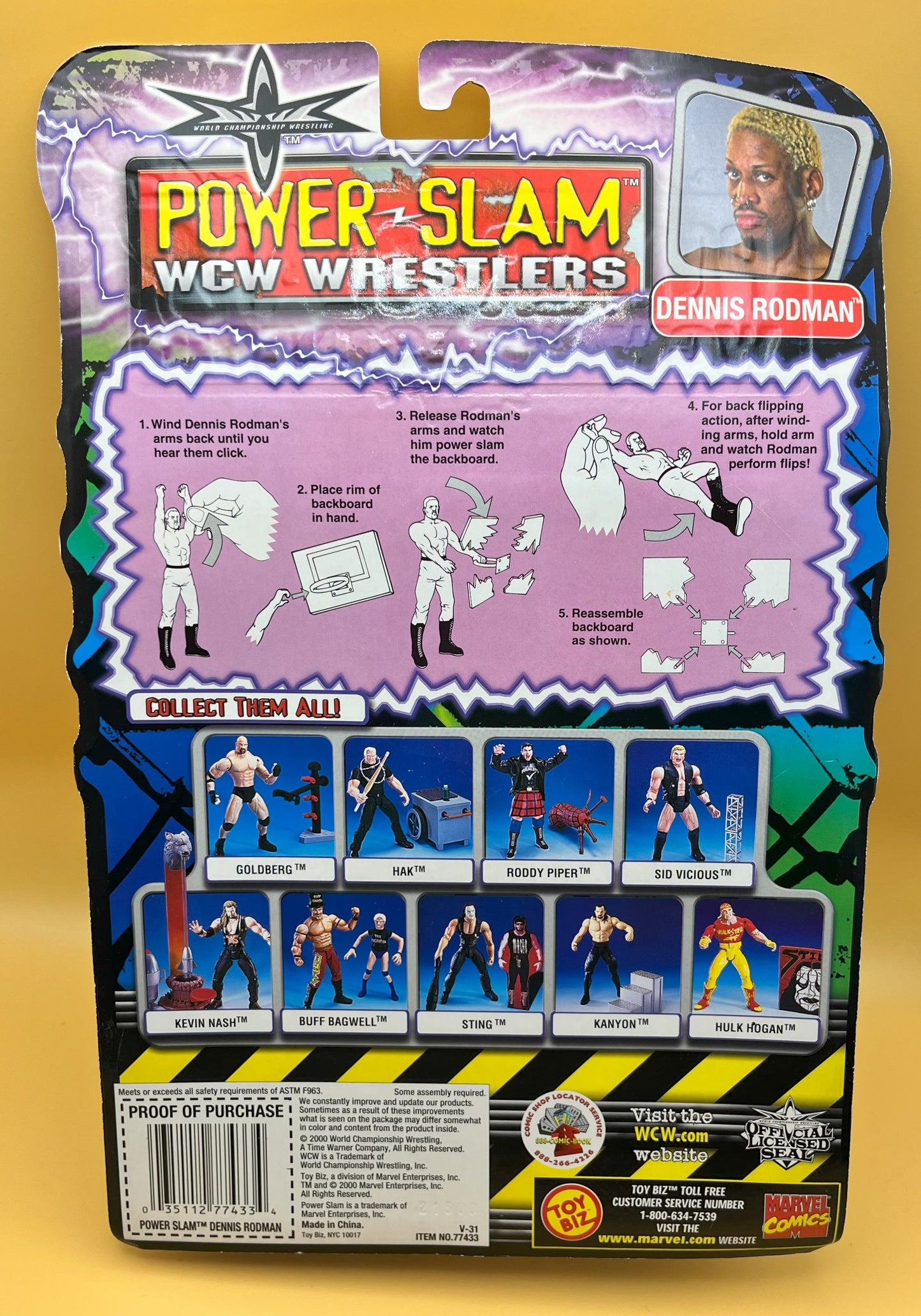2000 Dennis Rodman WCW Power Slam Figurine