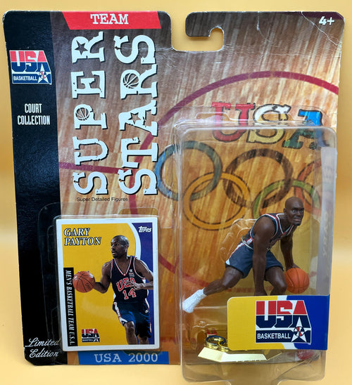 2000 Gary Payton USA Mattel NBA Super Star C.C. Starting Lineup w/ Card Factory Sealed