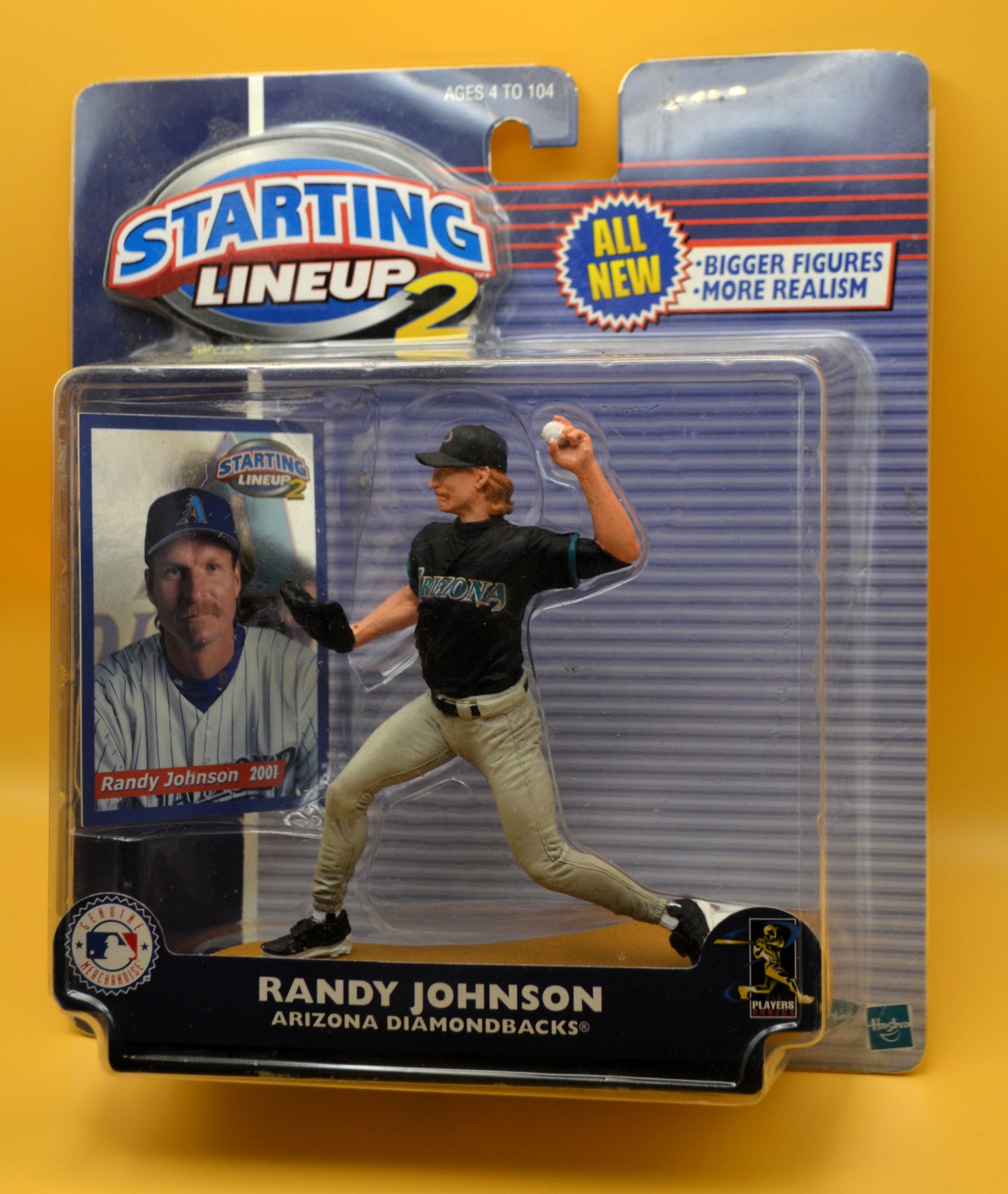 2000 Randy Johnson Starting Lineup SLU 2 w/ Card Cooperstown Collection Factory Sealed - Vintage