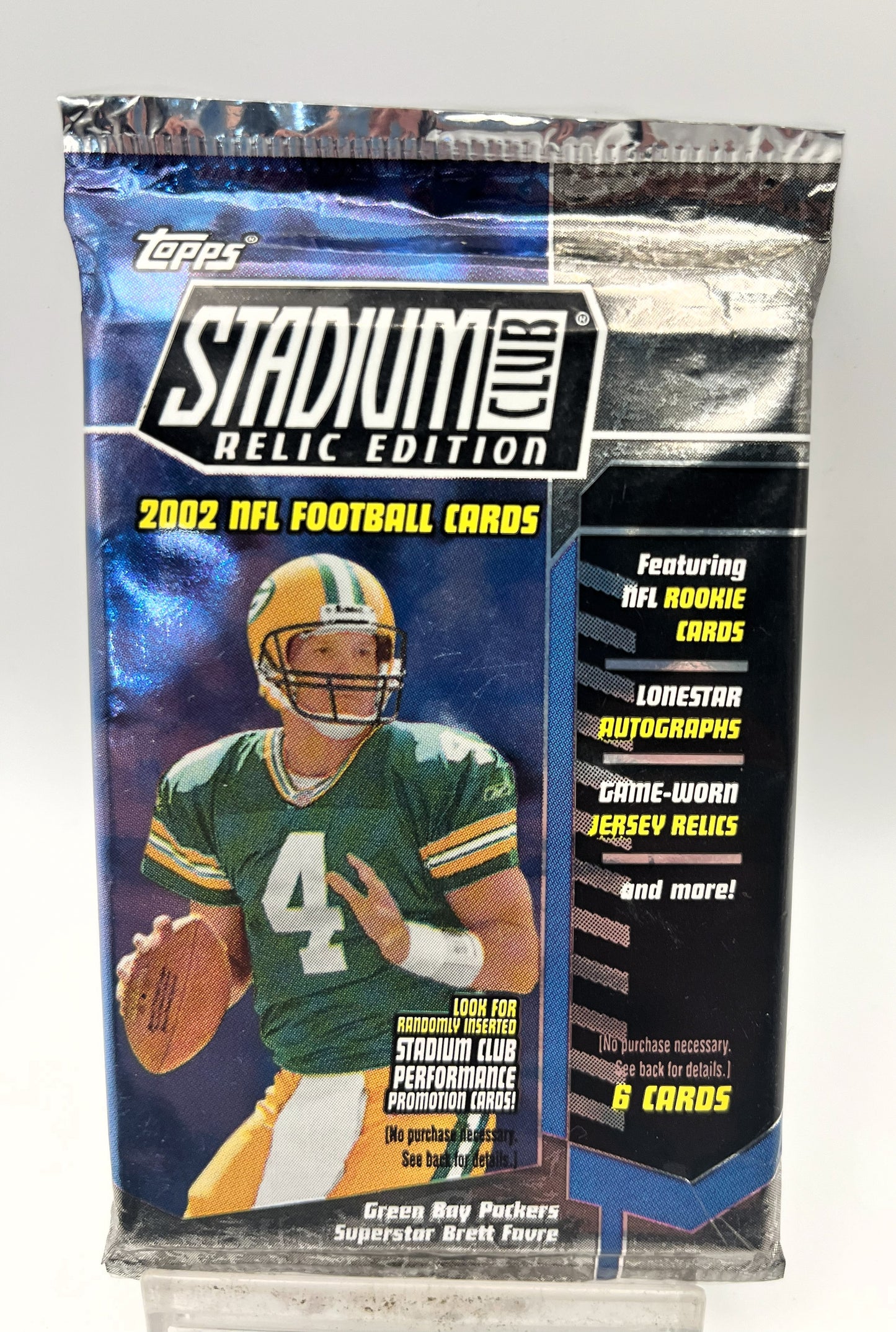 2002 Football Topps Stadium Club Relic Edition Hobby Pack-Very Rare