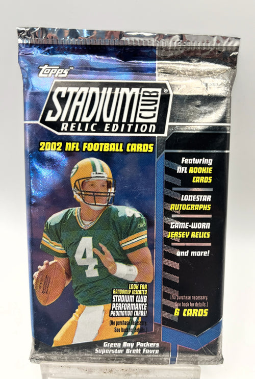2002 Football Topps Stadium Club Relic Edition Hobby Pack-Very Rare