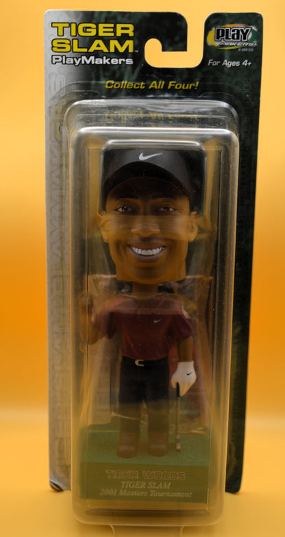 2002 Upper Deck Tiger Woods Tiger Slam Bobblehead Set of 4