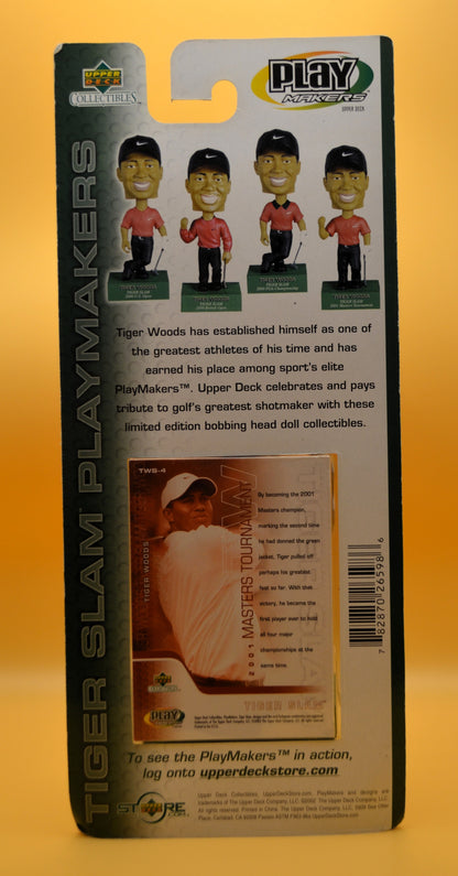 2002 Upper Deck Tiger Woods Tiger Slam Bobblehead Set of 4