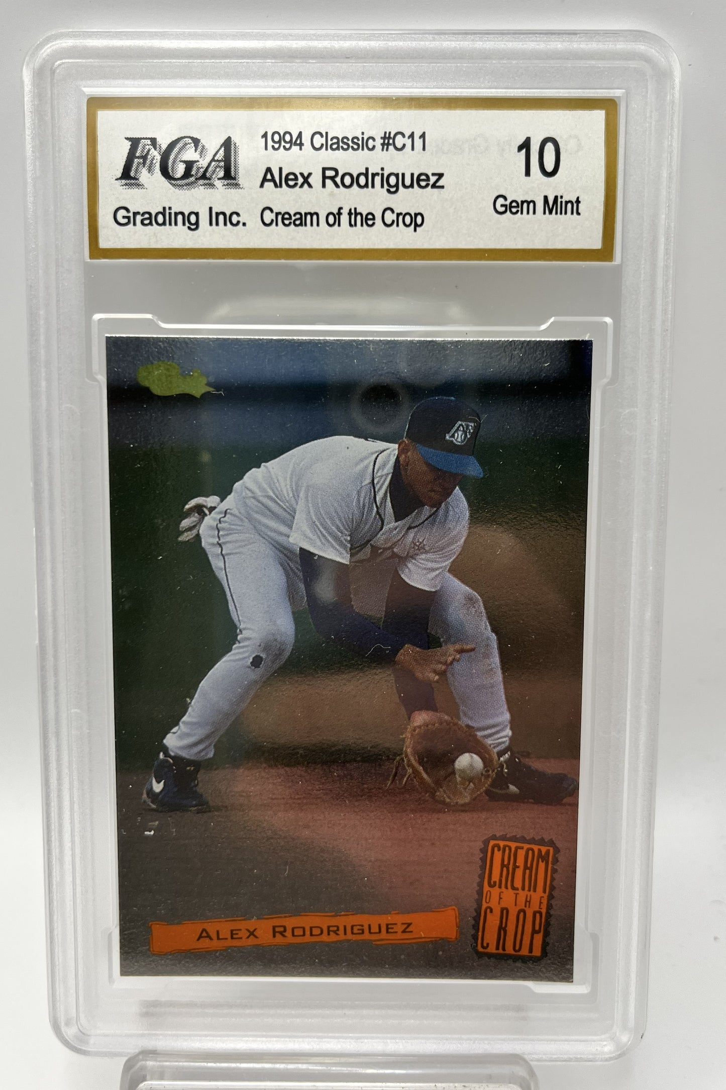 1994 Alex Rodriguez Classic #C11 Cream of the Crop Graded Gem Mint 10