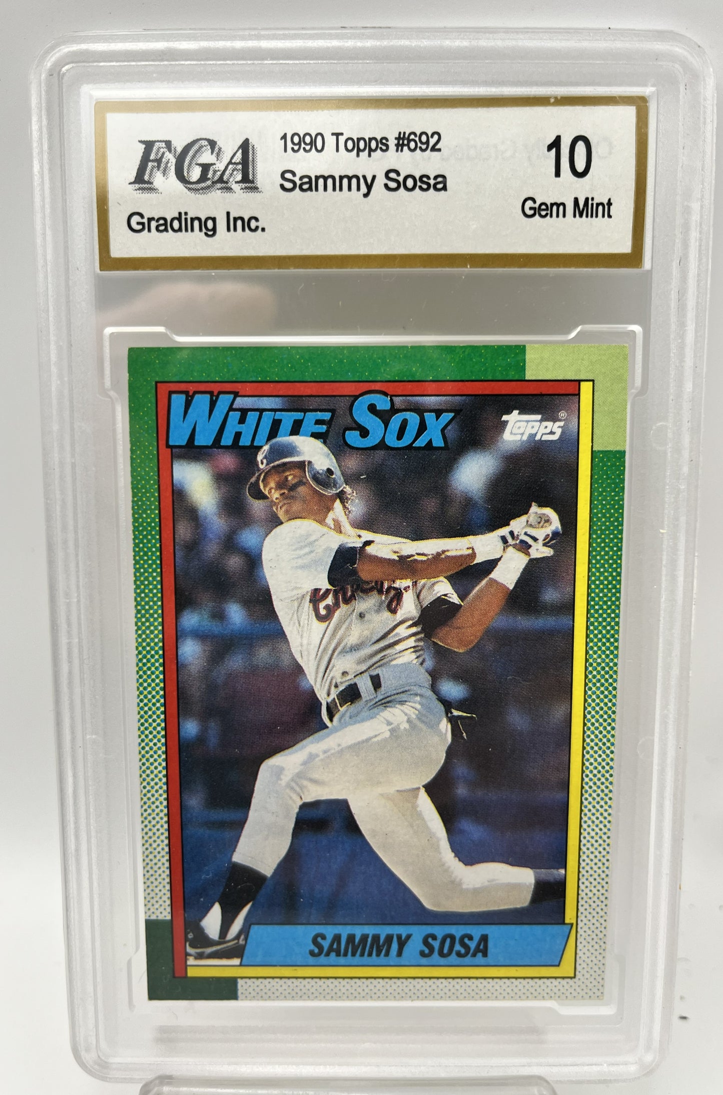 1990 Sammy Sosa Topps #692 Rookie Graded Gem Mint 10