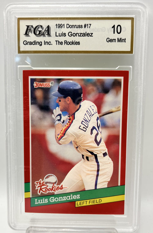 1991 Luis Gonzalez Donruss #17 "The Rookies" Graded Gem Mint 10