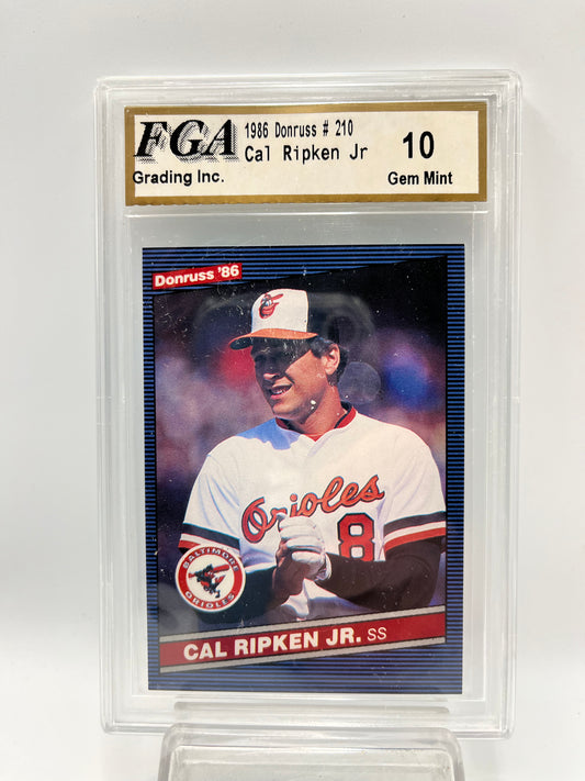 1986 Cal Ripken Jr. Donruss #210 Graded Gem Mint 10