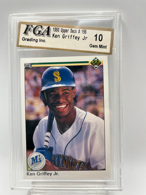 1990 Ken Griffey Jr. Upper Deck #156 2nd Year Error Card  Graded Gem Mint 10