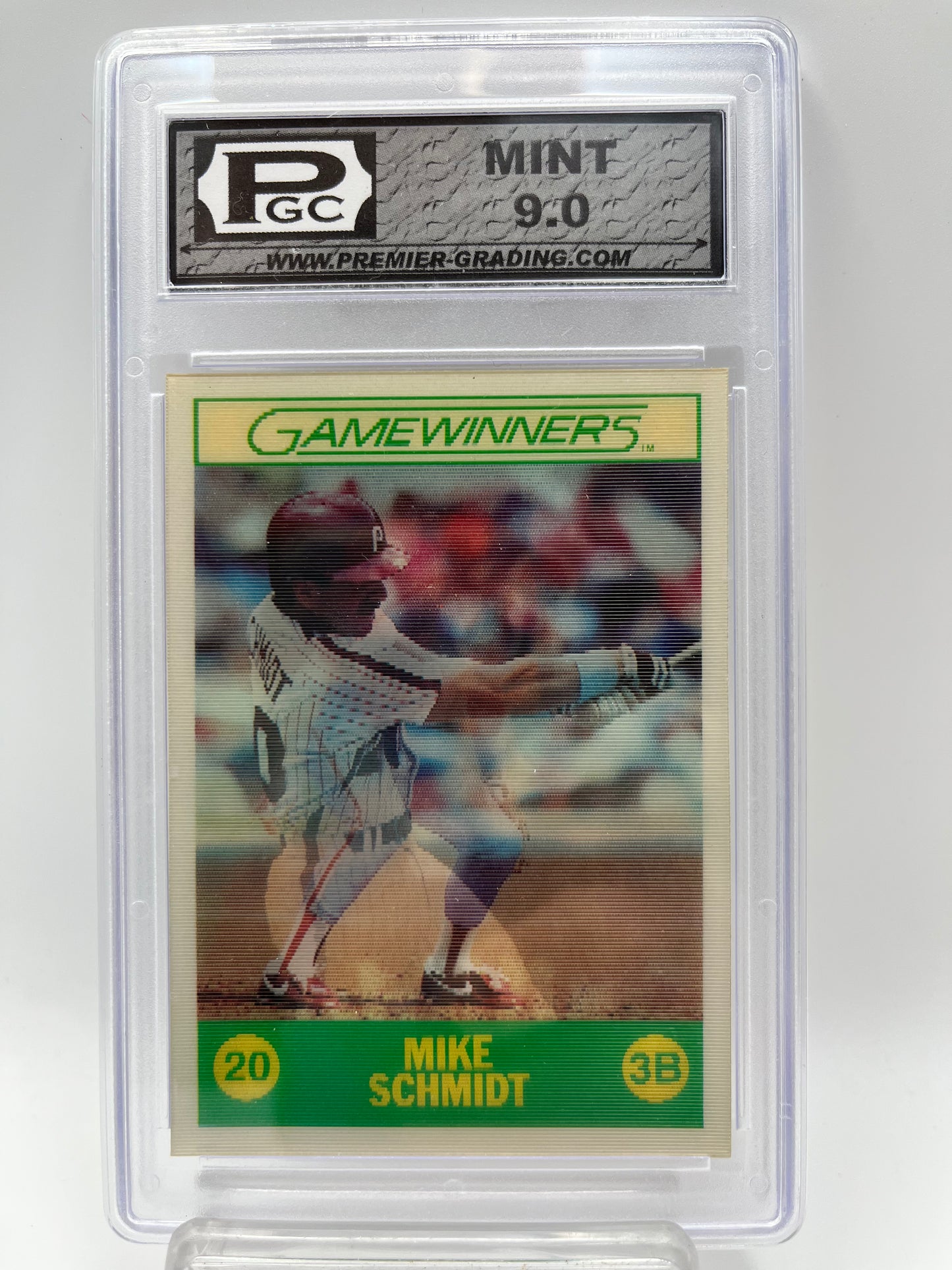 1988 Mike Schmidt Sportflics GameWinners #21 Graded Mint 9.0
