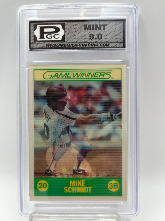1988 Mike Schmidt Sportflics GameWinners #21 Graded Mint 9.0