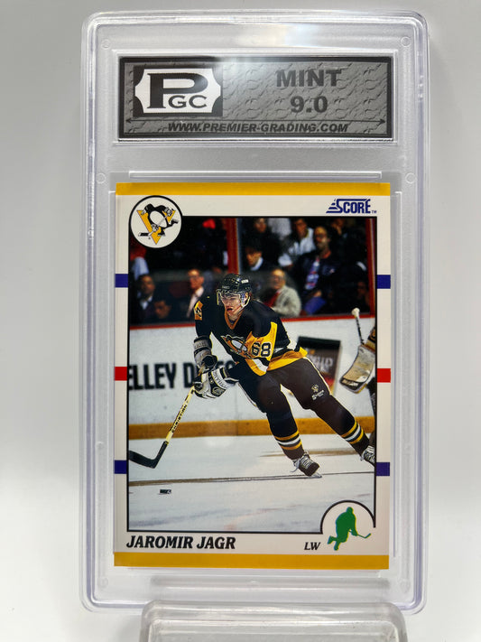 1990-91 Jaromir Jagr Score #70T Rookie  Graded Mint 9.0