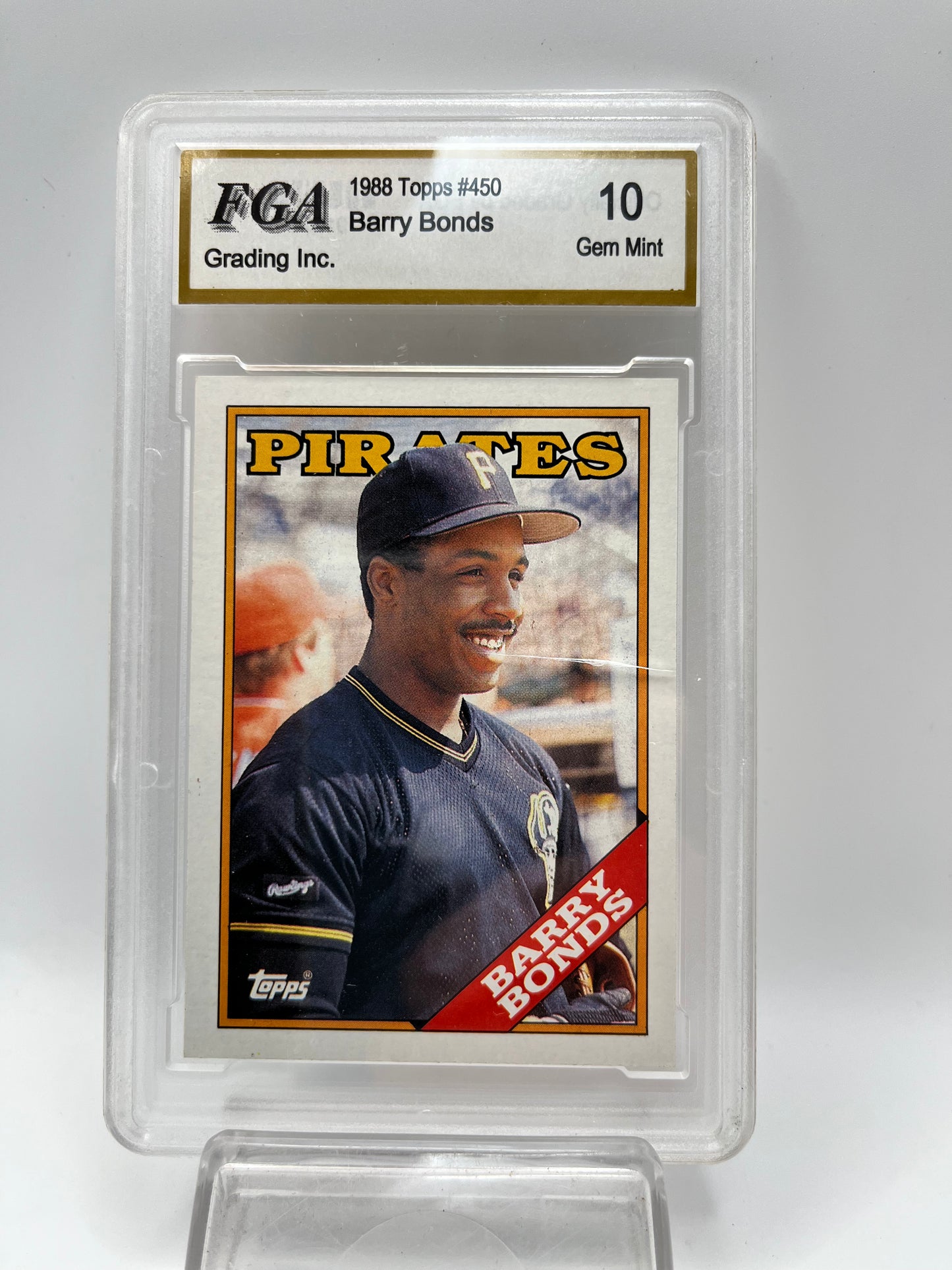1988 Barry Bonds Topps #450 2nd Year  Graded Gem Mint 10