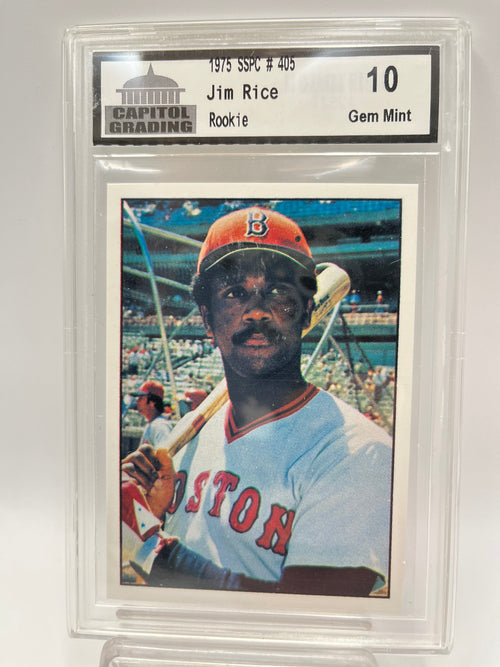 1975 Jim Rice SSPC #405 Rookie Graded Gem Mint 10
