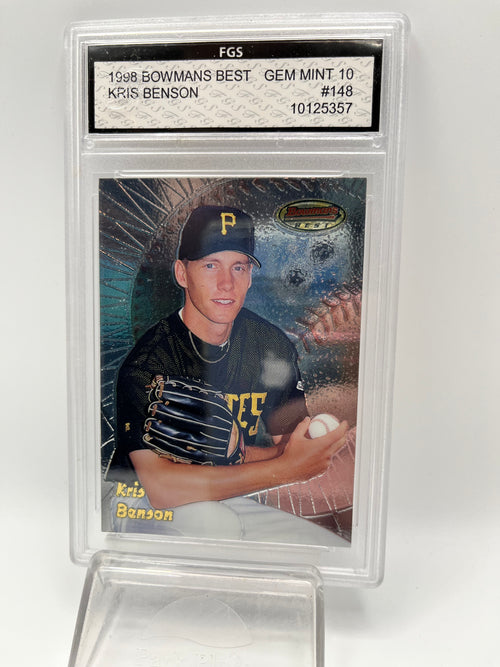 1998 Kris Benson Bowman Best #148 Rookie Graded Gem Mint 10