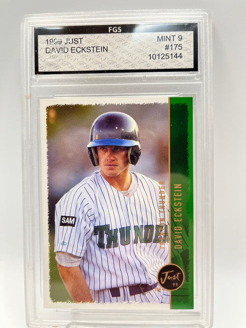 1999 David Eckstein Just #175 Rookie Graded Mint 9