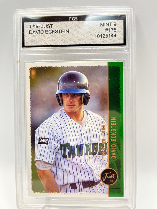 1999 David Eckstein Just #175 Rookie Graded Mint 9