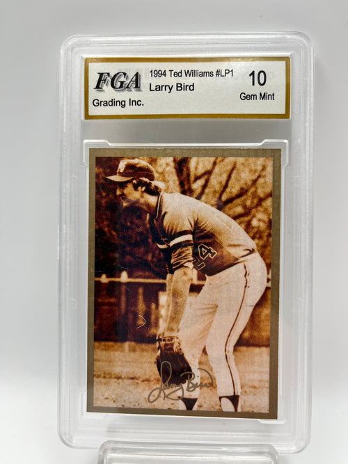 1994 Larry Bird Ted Williams #LP1 Graded Gem Mint 10