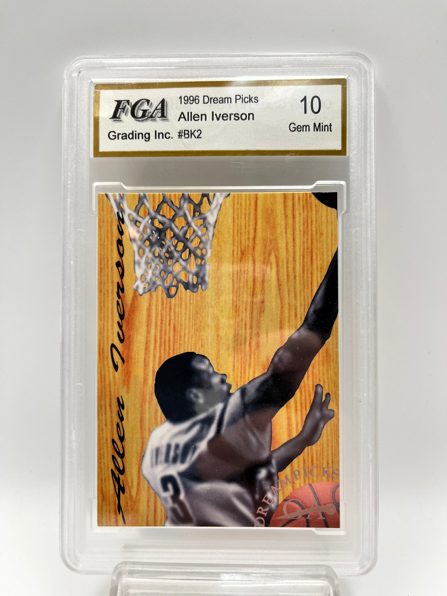 1996 Allen Iverson Dream Picks #BK2 Rookie Graded Gem Mint 10