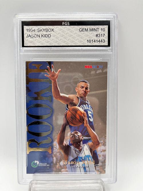1994-95 Jason Kidd Skybox #317 Rookie Graded Gem Mint 10