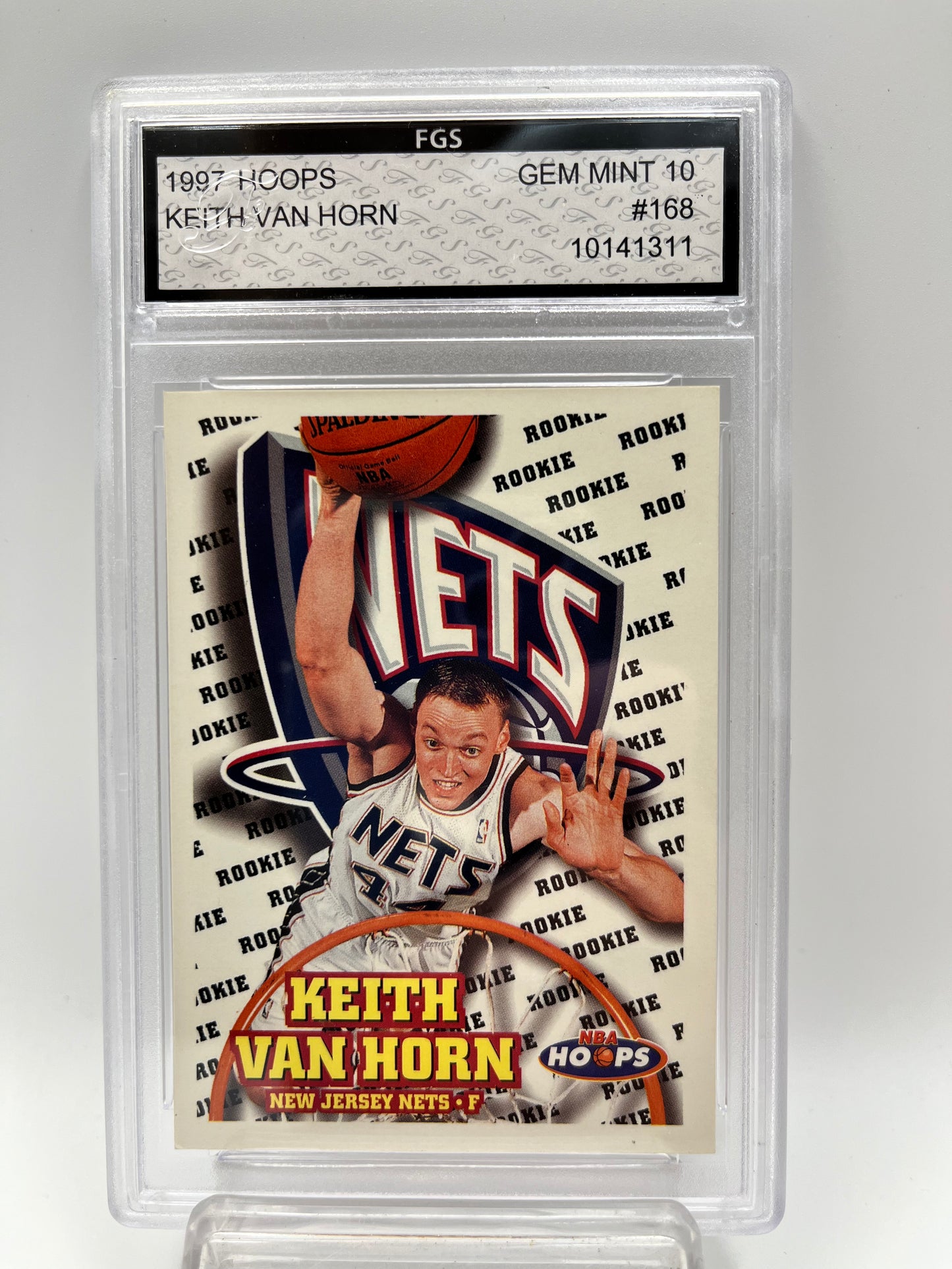 1997-98 Keith Van Horn NBA Hoops #168 Rookie Graded Gem Mint 10