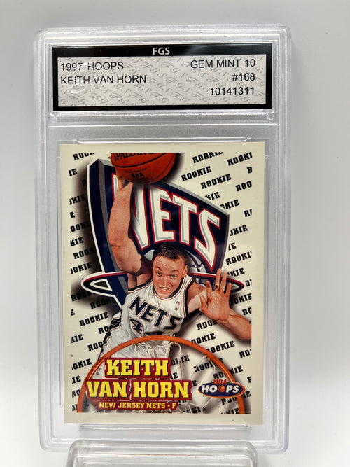 1997-98 Keith Van Horn NBA Hoops #168 Rookie Graded Gem Mint 10