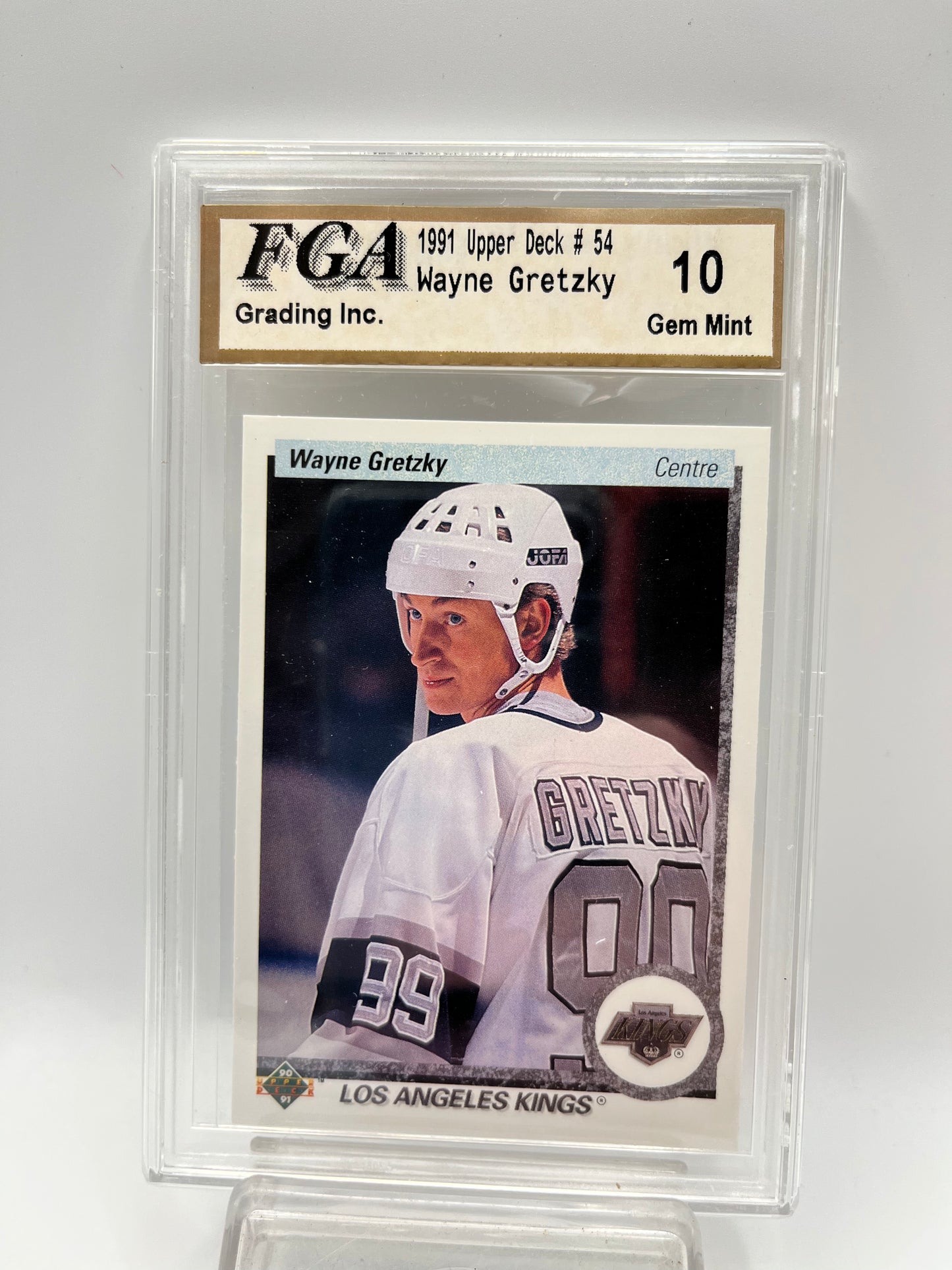 1990-91 Wayne Gretzky Upper Deck #54 Graded Gem Mint 10 French Version
