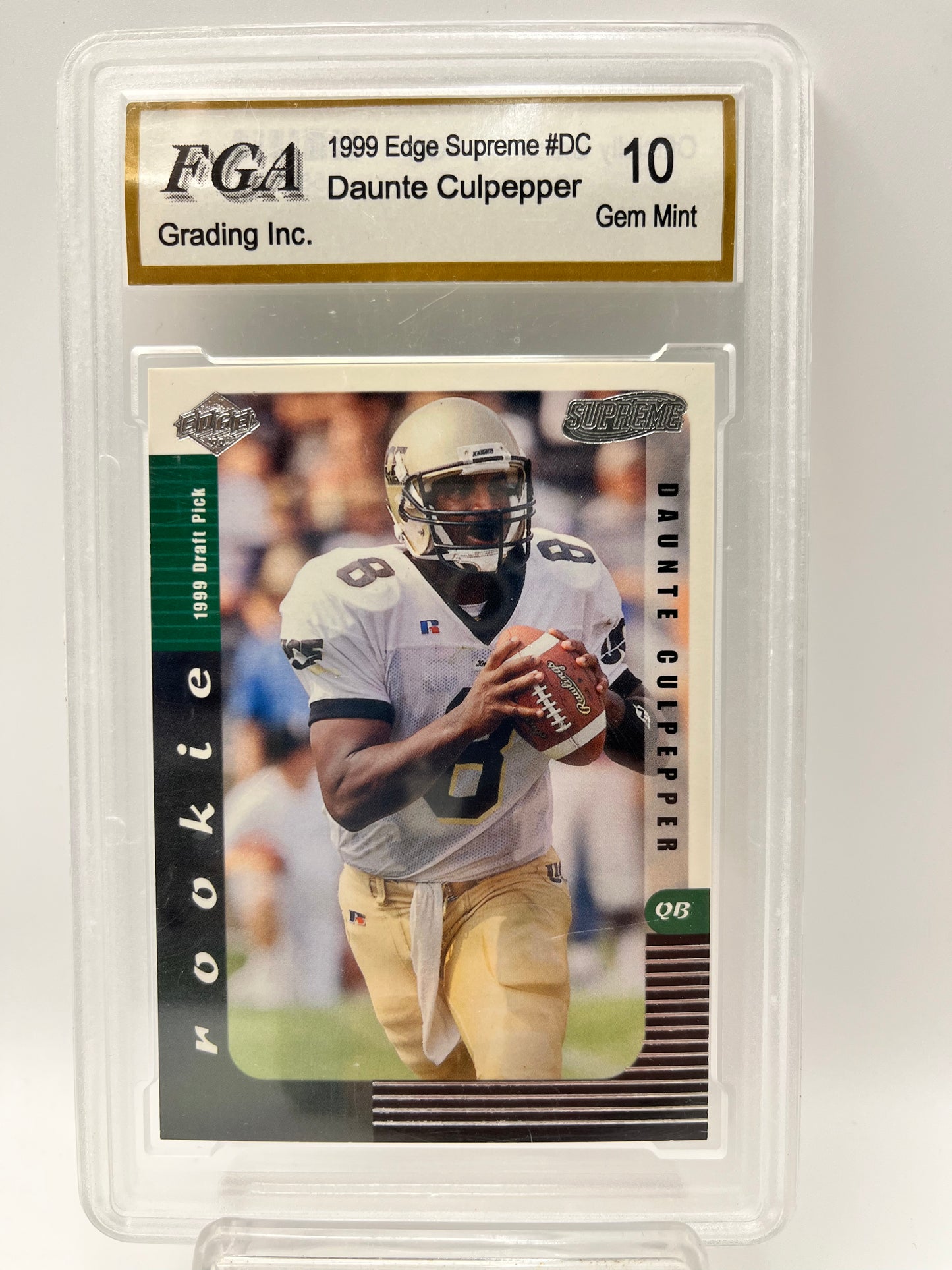 1999 Daunte Culpepper Edge Supreme #DC Rookie Graded Gem Mint 10