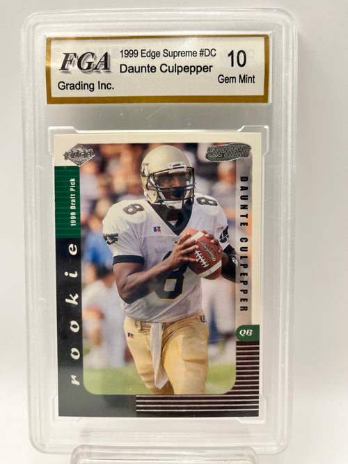 1999 Daunte Culpepper Edge Supreme #DC Rookie Graded Gem Mint 10