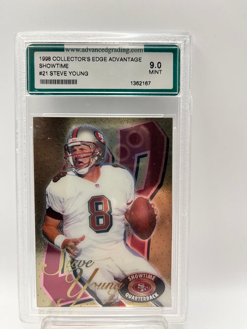 1998 Steve Young Collector's Edge Advantage Showtime #21 Graded Mint 9