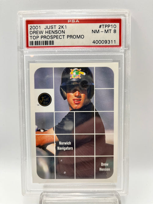 2001 Drew Henson Just 2K1 Top Prospect PROMO Graded NM-MT 8