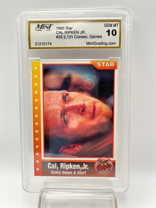 1995 Cal Ripken Jr. Star #39 Graded Gem Mint 10