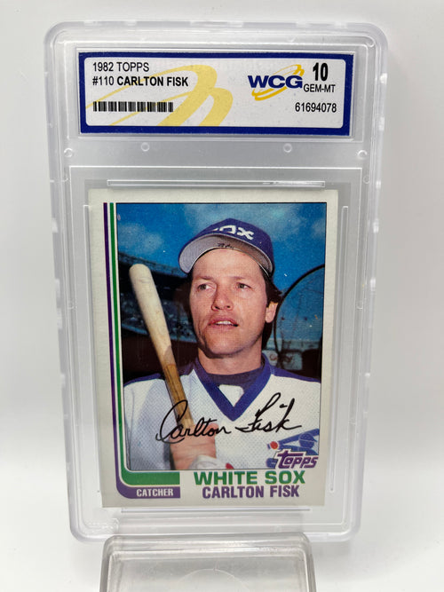 1982 Carlton Fisk Topps #110 Graded Gem Mint 10