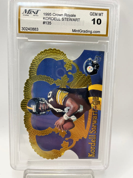 1995 Kordell Stewart Rookie Crown Royale #135  Graded Gem Mint 10