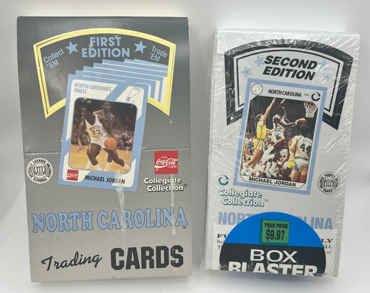1989 North Carolina Michael Jordan Collegiate Collection 1st & 2nd Edition Set